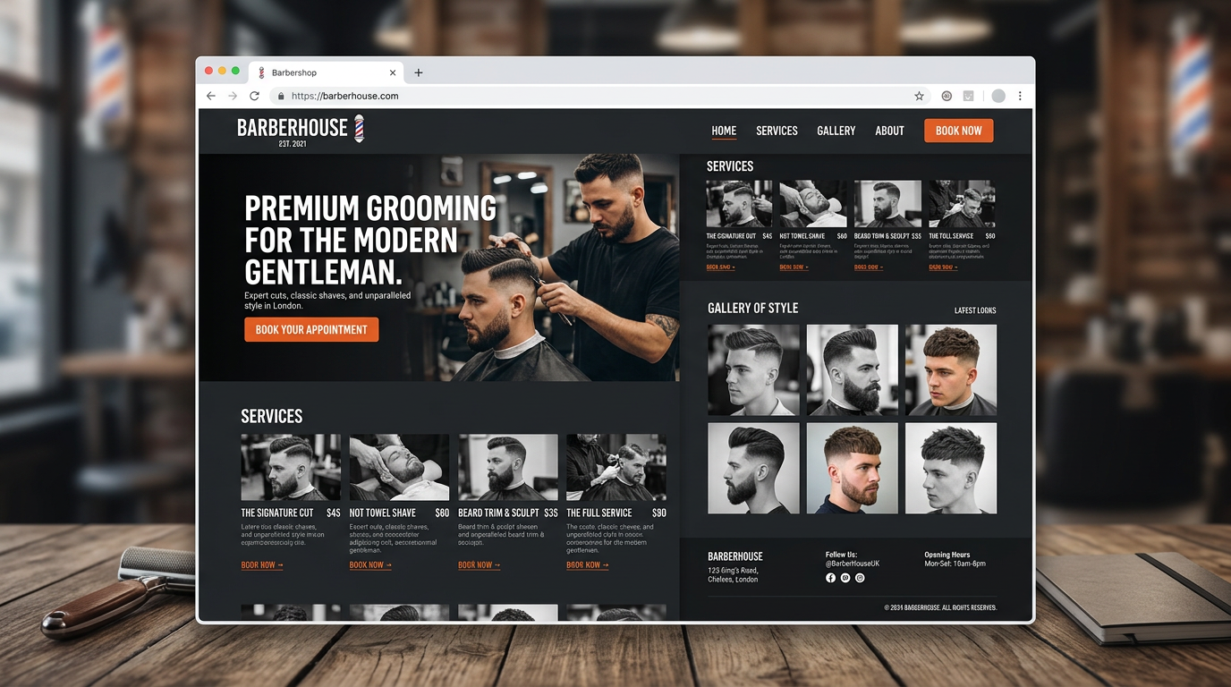 Barber Shop website