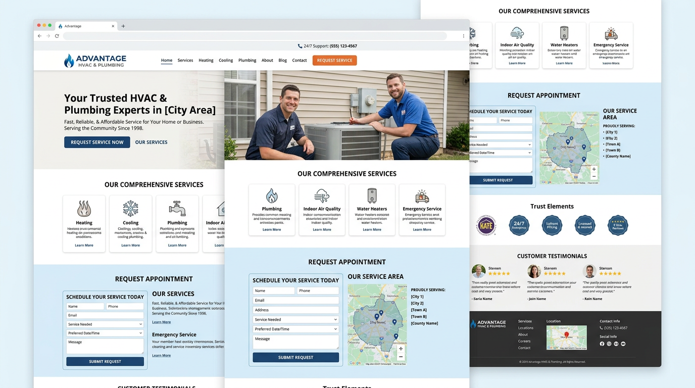 HVAC & Plumbing website